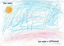 Kid’s Art of One Seed