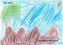 Kid’s Art of One Seed